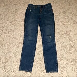 Button up, Madewell jeans, size 26